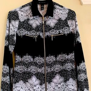 Inc zip up sweater